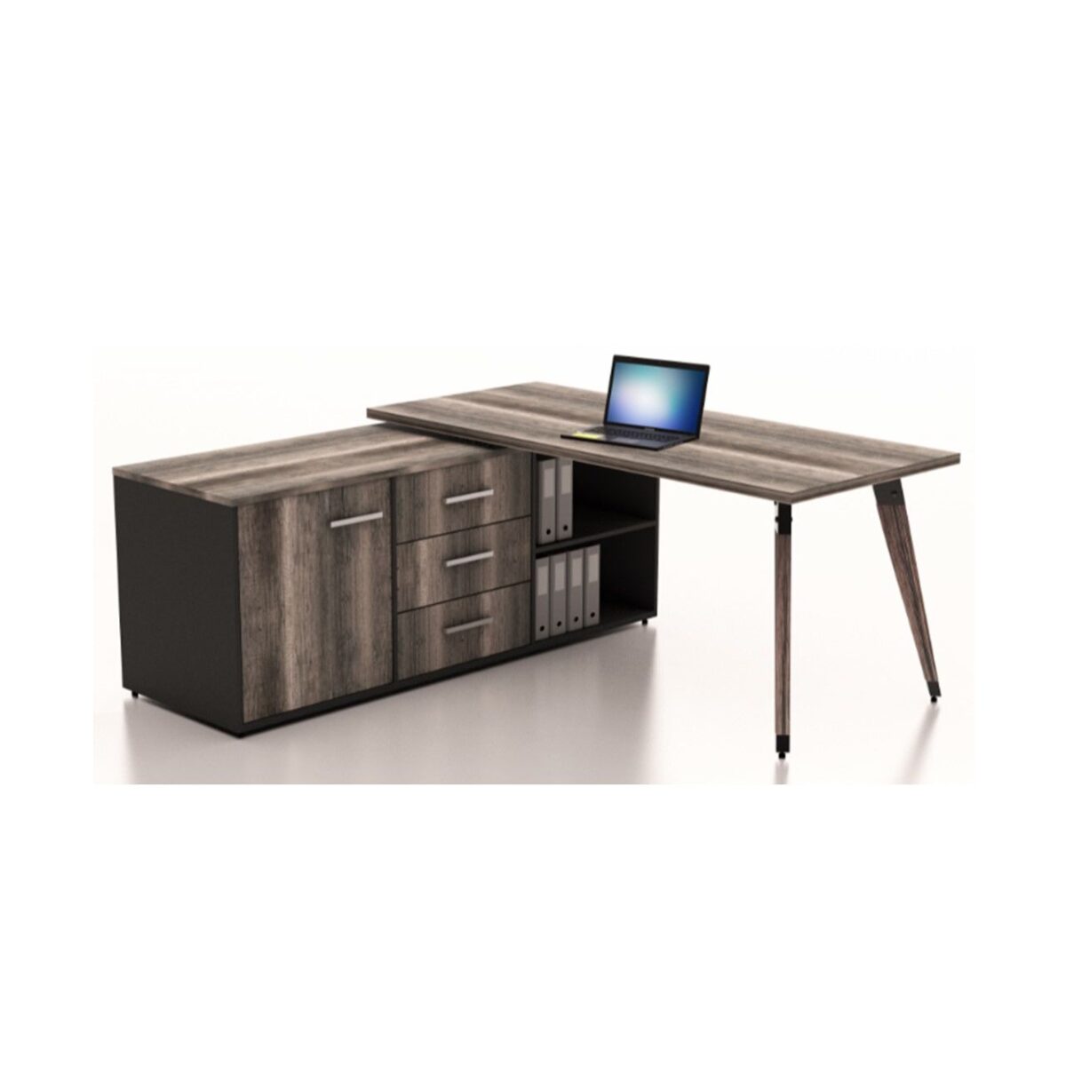 Arrow L-Combination Desk with Pedenza (Melamine – 32mm) - Image 1