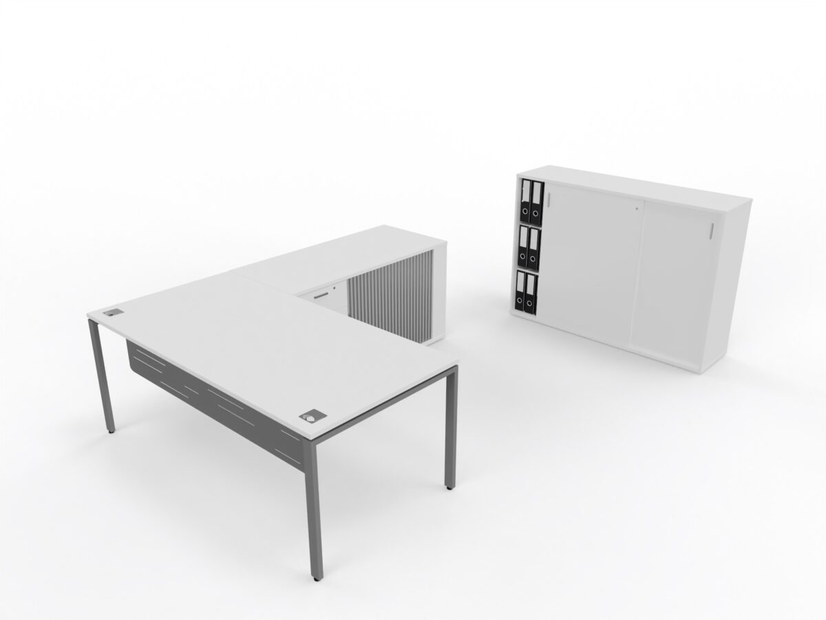 EVOLUTION EXECUTIVE DESK WITH PEDENZA - Image 1