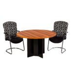 E-Space Barrel Shape Boardroom Table (32mm Melamine) - Image 2