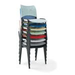 ISO Smart 4 Legged Chair Upholstered with Arm Rest - Image 3