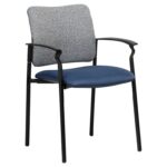Pinko 4 Legged Stackable Chair with arms