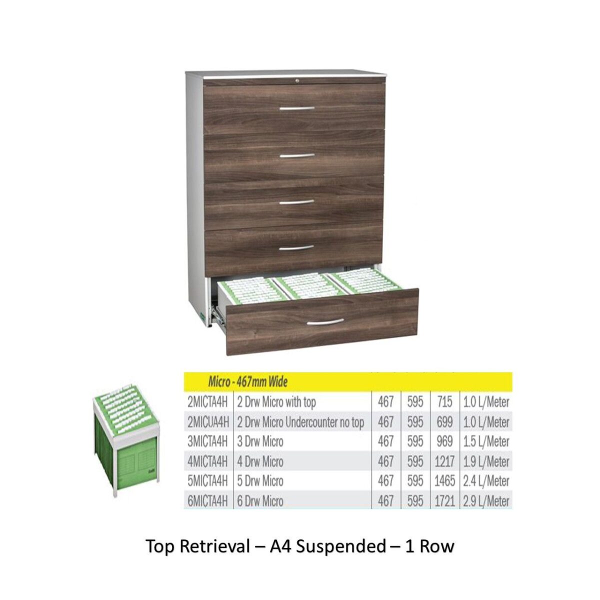 Top Retrieval Cabinet – A4 Suspended Pockets - Image 2
