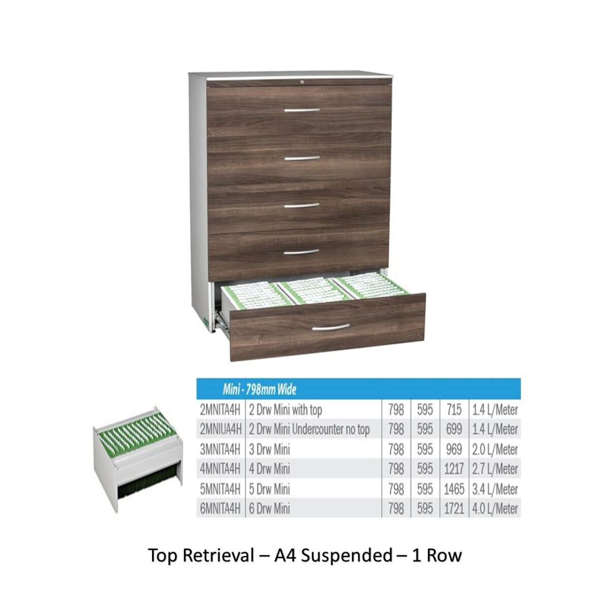 Top Retrieval Cabinet – A4 Suspended Pockets - Image 3